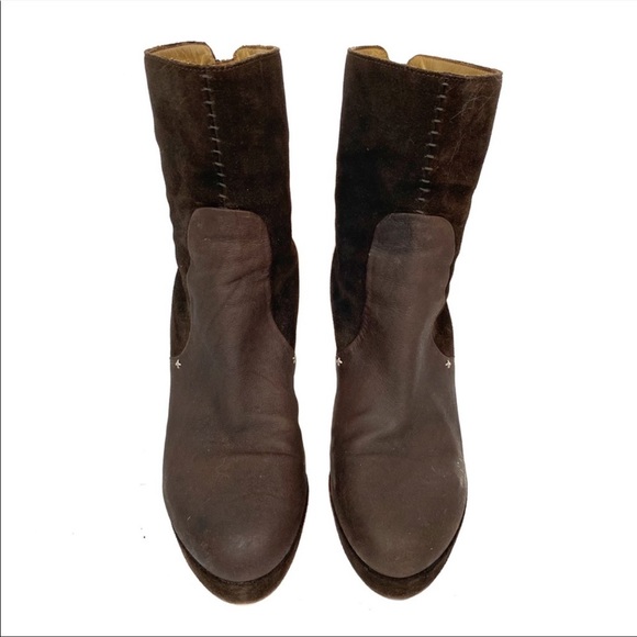3. Rag & Bone Kenton Brown Suede Leather Heeled Boots - Picture 2 of 13
